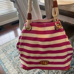 Michael Kors pink/white bag